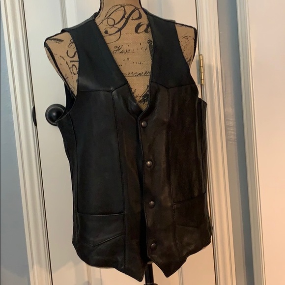 Park V Jackets & Coats Park V Leather Vest Poshmark